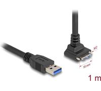 Delock Cavo USB 5 Gbps USB Tipo-A maschio dritto 1 m nero NEW