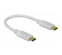Delock Cavo USB-C Spina USB-C®, Spina USB-C® 0.15 m Bianco 85357