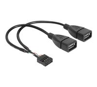 DELOCK 83292 - Cavo USB 2.0, 2 prese A a connettore di pin