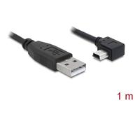 DELOCK 82681 CABLE USB 2.0 A - MINI-USB B 1M ACODADO NEGRO