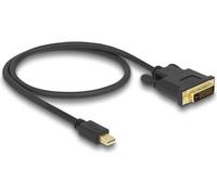 Delock - Cavo video - Link singolo - Mini DisplayPort (M) a DVI -D (M) - DisplayPort 1.1 - 50 cm - Passive, viti pollici - Nero NEW