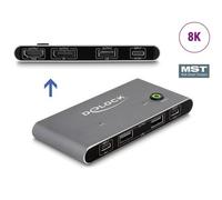 Switch KVM DeLock 11485 USB-C HDMI DisplayPort 8K MST USB2.0