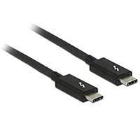 Delock 84845 Maschio Maschio 1 m Nero Oro 20 Gbit/s Cavo Thunderbolt™ 3 (20