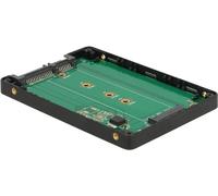 Delock Converter SATA 22 PIN in M.2 - Adattatore di ingresso della memoria - da 6,4 cm a M.2 (da 2,5 "a M.2) - Nero, argento (6 NEW