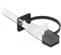 Delock Copertura antipolvere per connettori RJ45 con clip di montaggio nera NEW