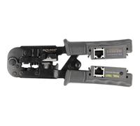DELOCK 90510 - Pinza a crimpare con tester di rete RJ45/RJ12/RJ11/RJ10