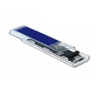 Delock Custodia esterna per SSD M.2 NVME PCIe con USB Type-C femmina trasparente