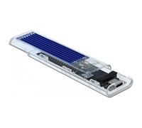 DeLOCK - Custodia esterna per SSD PCIe NVME M. 2 con USB Type-C femmina trasparente - SPEDIZIONE GRATUITA