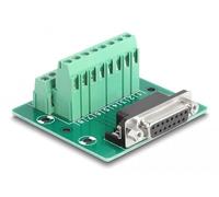 DeLOCK D-Sub 15 Pin Femmina a Morsettiera per Guida DIN Marca