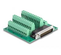 DeLOCK D-Sub HD 44 Pin Maschio a morsettiera per Guida DIN Marca