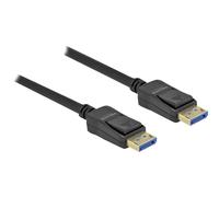 Delock 80264 DisplayPort Cavo Spina DisplayPort 5 m Nero UHD 10K, contatti con