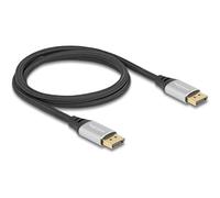 Delock DisplayPort Kabel 16K 60 Hz silber Metall Cavo 80633