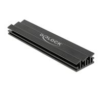 DeLock Dissipatore di calore per modulo M.2 18284 100 mm Alluminio Nero