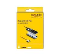 DeLock Dissipatore di calore con ventola per M.2 SSD 2280 nero NEW