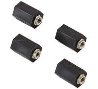 DeLock - Distanziatori M2.5, esagonali, Interni, 10 mm, 4 Pezzi, Colore: Nero