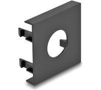 DeLOCK Easy 45 - Pannello modulare con Foro Ø 19,2 mm, 45 x 45 mm, 5 Pezzi, Colore: Nero