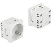 Delock Easy 45 Presa di sicurezza con disposizione a 45Ã‚Â° espandibile 45 x 45 mm 10 pezzi