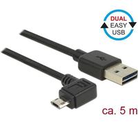DeLOCK Easy USB 2.0 USB-kabel 5m Sort