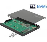 DeLOCK 42609 contenitore di unità di archiviazione M.2 SSD enclosure Nero