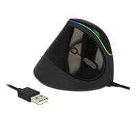 DeLOCK Ergonomic USB mouse verticale - Illuminazione RGB