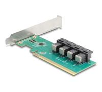 DeLOCK Express x16 Card to 4 x Internal SFF-8643 NVMe - Bifurcation - Fattore di forma a basso profilo