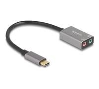 Delock Externe USB Soundkarte con Type-C Stecker auf 2 x 3.5mm 67071