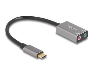 Delock Externe USB Soundkarte con Type-C Stecker auf 2 x 3.5mm 67071