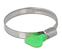 Delock Fascetta per tubo flessibile con dado alare, 50-70 mm, confezione da 10, colore: verde