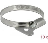 Delock fascetta stringitubo con dado ad alette 40 - 60 mm 10 pezzi in metallo NEW