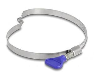 Delock Fascetta stringitubo in acciaio inox 400, 80-100 mm, 5 pezzi