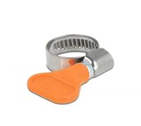 Delock Fascetta stringitubo in acciaio inox 400 SS m, dado ad ala 12-20 mm, 5 pezzi, arancione