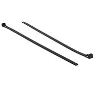 DeLock - Fascette fermacavi riutilizzabili, resistenti al calore, 300 x 7, 6 mm, 100 pezzi, colore: Nero
