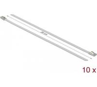 Delock Fascette fermacavo in acciaio inossidabile L 200 x P 4,6 mm bianche 10 pezzi NEW
