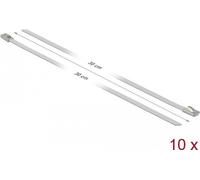 Delock Fascette fermacavo in acciaio inossidabile L 300 x P 4,6 mm bianche 10 pezzi NEW
