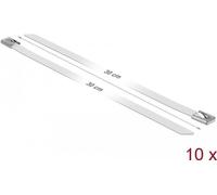 Delock Fascette fermacavo in acciaio inossidabile L 300 x P 7,9 mm bianche 10 pezzi NEW