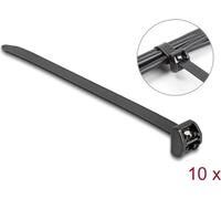 Delock Fascette per cavi con linguetta in metallo L 343 x L 12,7 mm 10 pezzi neri NEW
