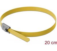DeLOCK - 18785 fascetta Acciaio Giallo 10 pz - SPEDIZIONE GRATUITA