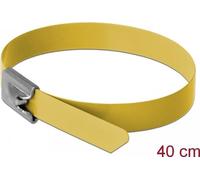Delock Fascette per cavi in acciaio inossidabile L 400 x L 7,9 mm giallo 10 pezzi