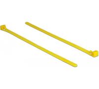 Delock Fascette riutilizzabili resistenti al calore L 200 x L 7,5 mm 100 pezzi giallo NEW