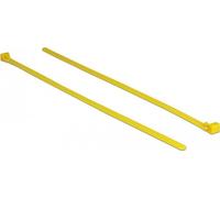 Delock Fascette riutilizzabili resistenti al calore L 300 x L 7,6 mm 100 pezzi giallo NEW