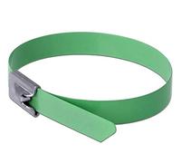 Delock - Fascette stringicavo in Acciaio Inox, Lunghezza 300 x Larghezza 7,9 mm, 10 Pezzi, Colore: Verde