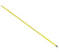 DeLOCK - Fascette stringicavo in Acciaio Inox, Lunghezza 500 x Larghezza 7,9 mm, 10 Pezzi, Colore: Giallo