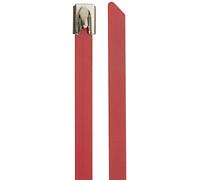 Delock Fascette per cavi in acciaio inossidabile L 500 x L 7,9 mm rosse 10 pezzi