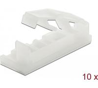 Delock Fermacavo a nastro con clip di chiusura autoadesiva avvitabile naturale 10 pezzi NEW