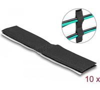 Delock Fermacavo in velcro autoadesivo L 110 mm x L 20 mm set da 10 pezzi nero NEW