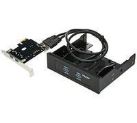 DeLOCK Front Panel + PCI Express Card scheda di interfaccia e adattatore Interno USB 3.2 Gen 1 (3.1 Gen 1)