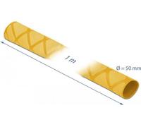 Delock Guaina termoretraibile con motivo a X antiscivolo 1 m x 50 mm giallo NEW