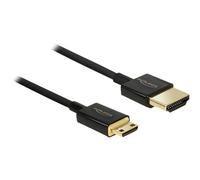 Delock Cavo HDMI ad alta velocit con Ethernet - HDMI-A maschio HDMI Mini-C maschio 3D 4K 2 m Sottile di alta qualit NEW