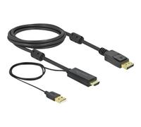 Delock Cavo da HDMI a DisplayPort 4K, 30Hz, 2m NEW