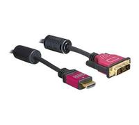 Delock HDMI DVI Cable 3.0m male / male 3 m HDMI DVI-D 5,1 Gbit/s 84343